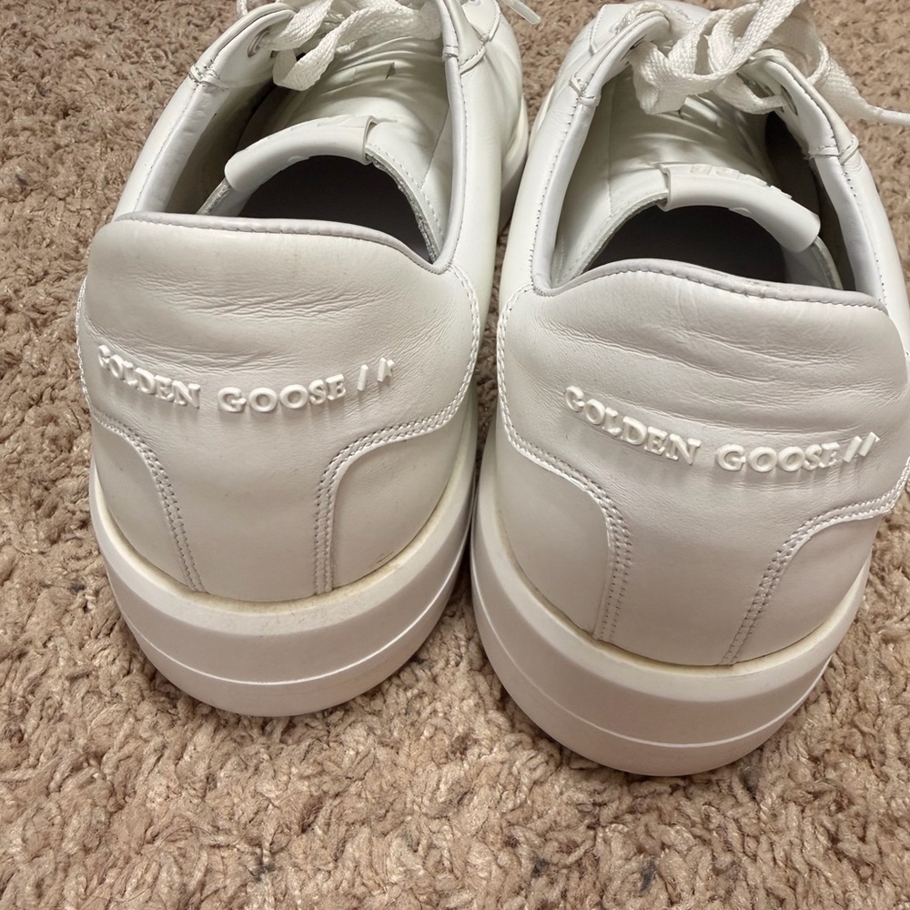 Men’s Golden Goose Pure White Star Sneakers - Picture 3 of 4
